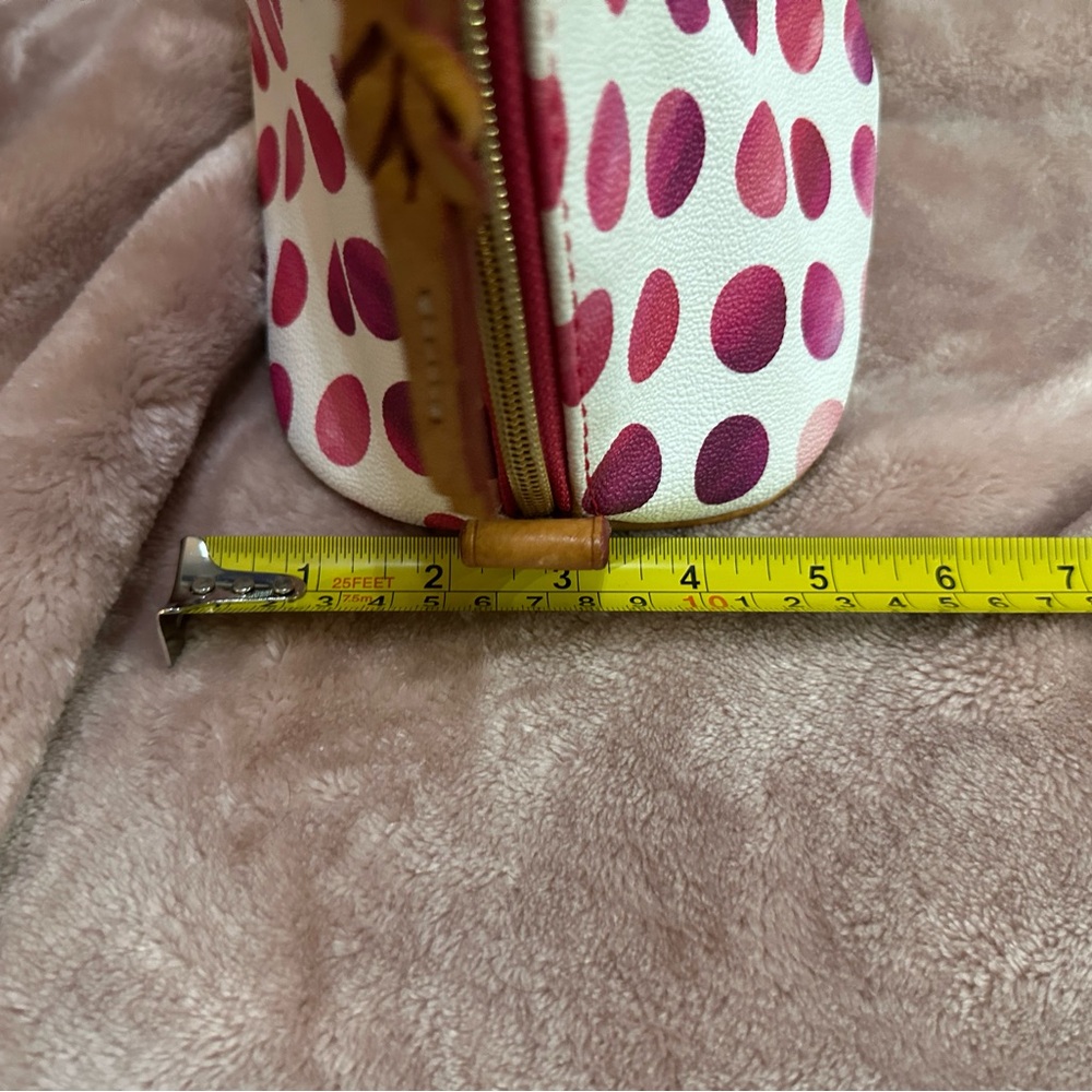 Dooney & Bourke Pink Polka Dot Satchel - Picture 6 of 7